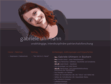 Tablet Screenshot of gabriele-uhlmann.de